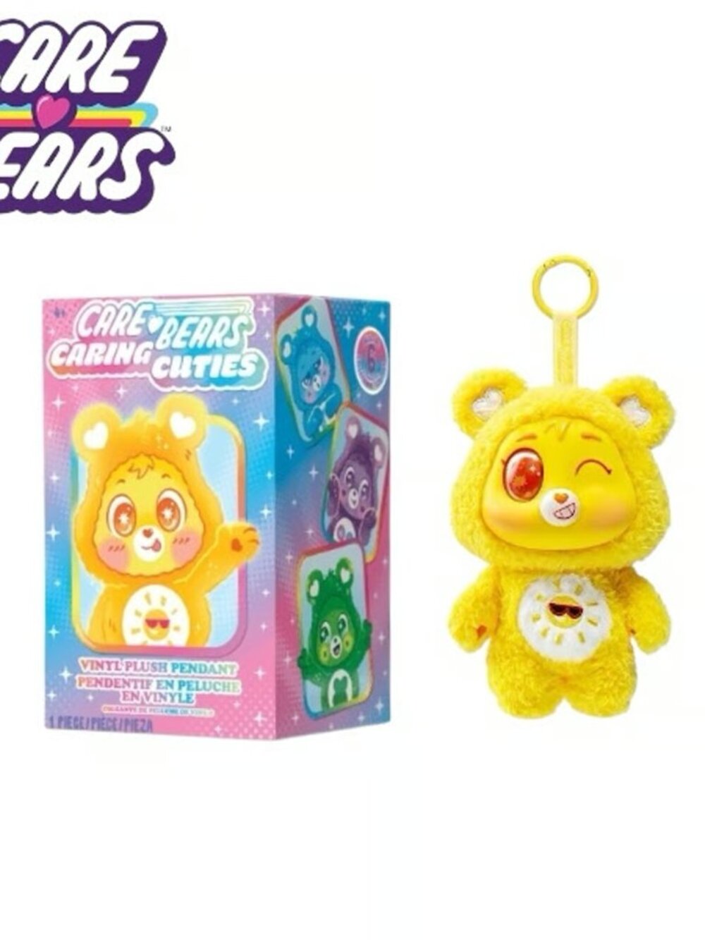 CareBears Caring Cuties Keychain - Funshine